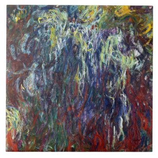 Weeping Willow, Giverny Claude Monet painting Ceramic Tiles
