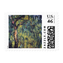 Weeping Willow II by Claude Monet Stamp