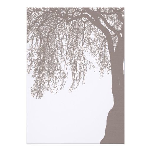 Weeping Willow Tree Wedding Invite