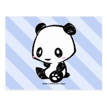 Weetle Panda Postcards