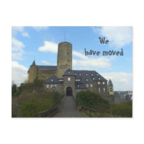 Wehave moved - castle motive cards postcards by Rainmountain Wehave moved - castle motive cards postcards
