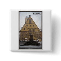 Weiden id Opf - Snowfall at the Rathaus Pinback Button