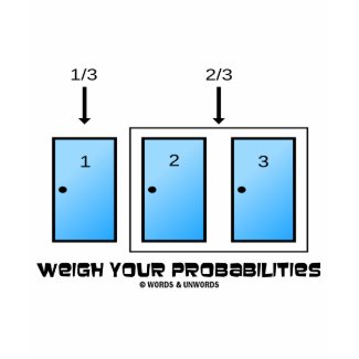 Weigh Your Probabilities (Three Doors) shirt