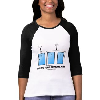 Weigh Your Probabilities (Three Doors) shirt