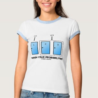 Weigh Your Probabilities (Three Doors) shirt