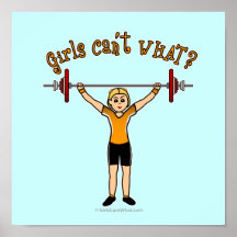Weight Lifter (Blonde) Print