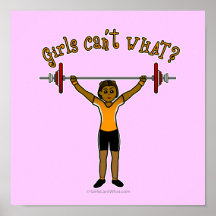 Weight Lifter (Dark) Poster