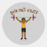 Weight Lifter (Dark) Stickers