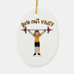 Weight Lifter (Light) Christmas Ornament
