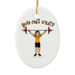 Weight Lifter (Light) Christmas Ornament