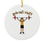Weight Lifter (Light) Christmas Tree Ornament