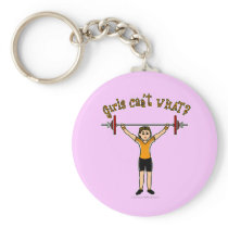 Weight Lifter (Light) keychains