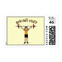 Weight Lifter (Light) Postage Stamp