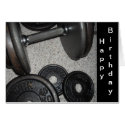 Weight Lifting Birthday Design Stationery Note Card