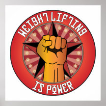 Weight Lifting Is Power Print