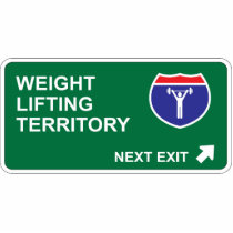 Weight Lifting Next Exit photo sculptures by whatitis Weight Lifting Next Exit photo sculptures