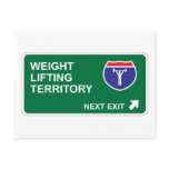 Weight Lifting Next Exit postcards