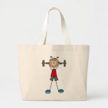 Weight Lifting Stick Figure Bags