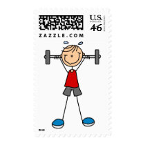 Weight Lifting Tshirts and Gifts Postage Stamps