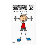 Weight Lifting Tshirts and Gifts Postage Stamps