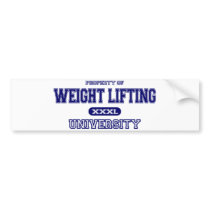 Weight Lifting University Bumper Stickers