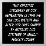 Weight Loss Attitude 1 Print