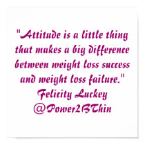 Weight Loss Attitude posters by Power2BThin Weight Loss Attitude posters