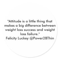 Weight Loss Attitude stickers