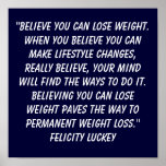 Weight Loss Beliefs 9 Posters