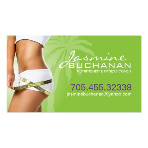 Weight Loss Business Card Template (front side)