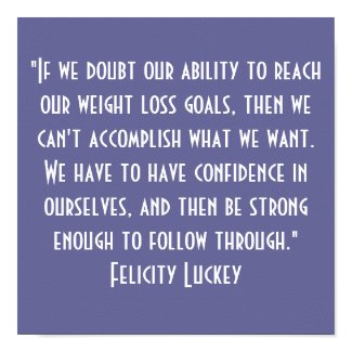 Weight Loss Confidence print