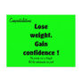 Weight loss congratulation cards