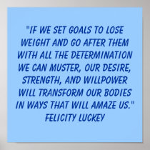 Weight Loss Determination 7 Poster