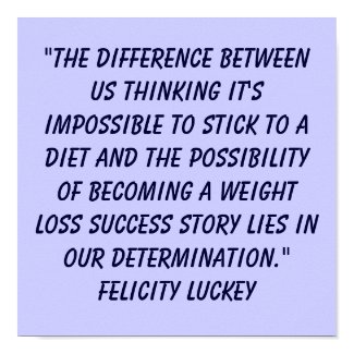 Weight Loss Determination print