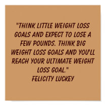 Weight Loss Goals 8 posters by Power2BThin Weight Loss Goals 8 posters