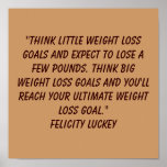 Weight Loss Goals 8 posters