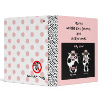 weight loss journal and recipe book BINDER