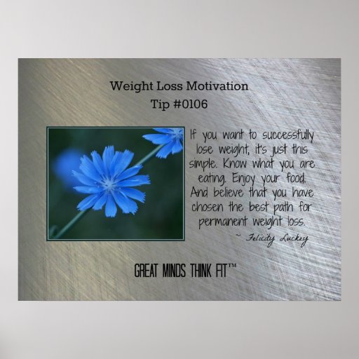 Weight Loss Motivation Poster Tip #0106