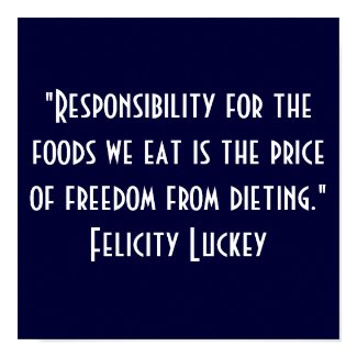 Weight Loss Responsibility print