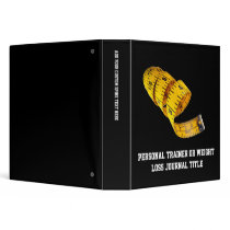 Weight Loss, Yellow Tape Measure Vinyl Binder