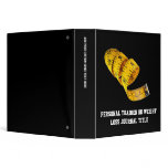 Weight Loss, Yellow Tape Measure Vinyl Binder