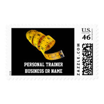 Weight Loss, Yellow Tape Measure Postage Stamps