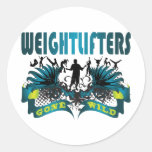 Weightlifters Gone Wild Round Sticker