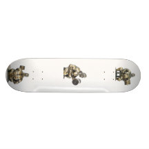 Weightlifting body builder custom skate board