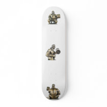 Weightlifting body builder custom skate board