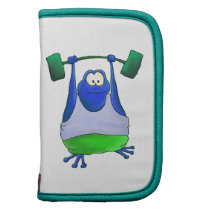 Weightlifting Frog Folio Case Organizers