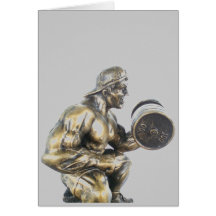 Weightlifting Greeting Card