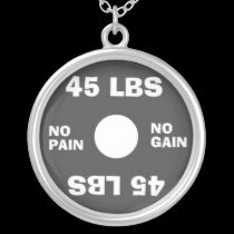 Weightlifting No Pain No Gain Necklace necklaces