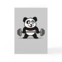 Weightlifting Panda cards by cuteunion Weightlifting Panda cards
