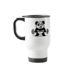 This cute bodybuilding panda loves weightlifting. Look how easy he lifts that heavy barbell loaded with weight plates. This design is too cute. Great gifts here for anyone who loves weightlifting.